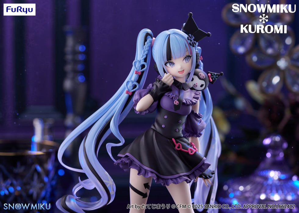 "Snow Miku x Kuromi" Trio-Try-iT Figure -Snow Miku x Kuromi-