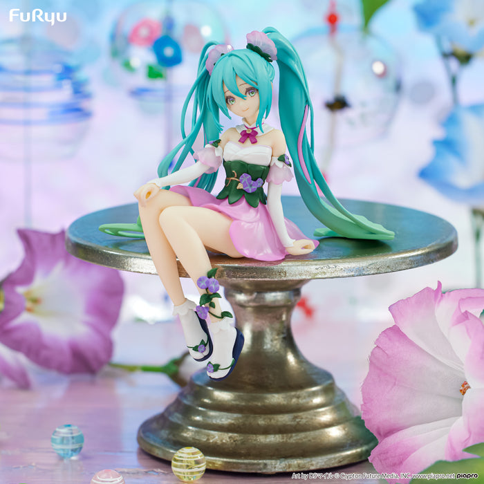"Character Vocal Series 01 Hatsune Miku" Noodle Stopper Figure Flower Fairy -Morning Glory- Pink ver.