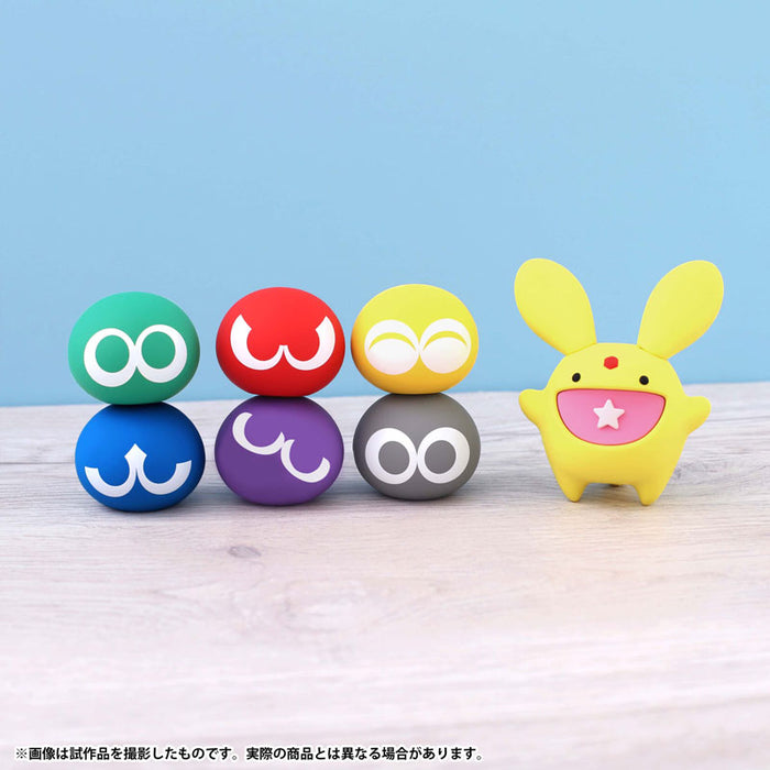 "Puyo Puyo" Rubber Figure Set (Puyo Puyo 6 Types of pieces + Carbuncle)
