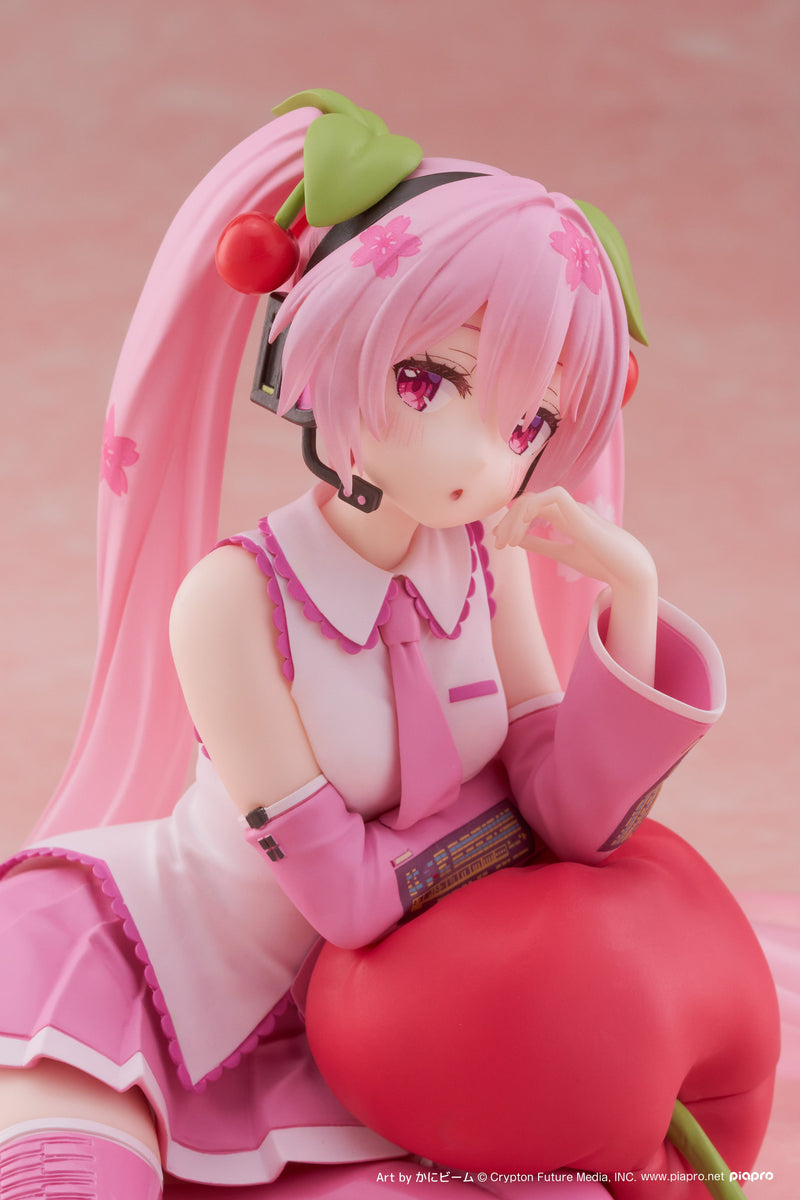 "Character Vocal Series 01 Hatsune Miku" Sakura Miku Desktop Cute Figure Cherry Cushion Ver.