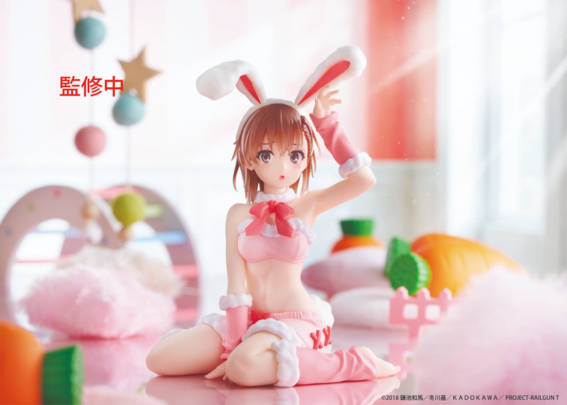 "A Certain Scientific Railgun" MOFLOCK Figure Misaka Mikoto Mofumofu Bunny Ver.