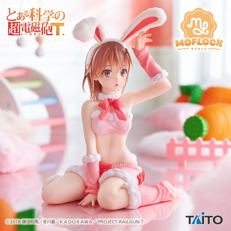 "A Certain Scientific Railgun" MOFLOCK Figure Misaka Mikoto Mofumofu Bunny Ver.