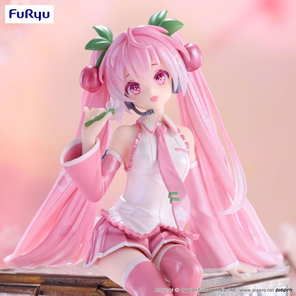 Vocaloid Hatsune Miku Noodle Stopper Figure Sakura Miku 2024 Pearl Color Ver.