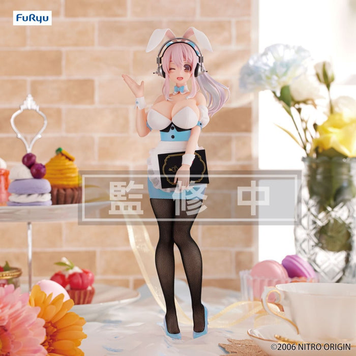 "Super Sonico" BiCute Bunnies Figure Waitress Light Blue Color Ver.