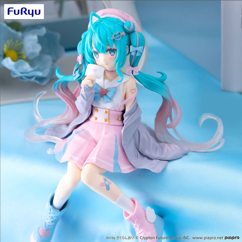 "Hatsune Miku" Noodle Stopper Figure Sailor Suit in Love Gray ver.
