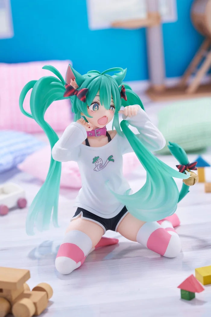 Hatsune Miku Desktop Cute Figure Nekomimi Cat Ear T-shirt Ver.