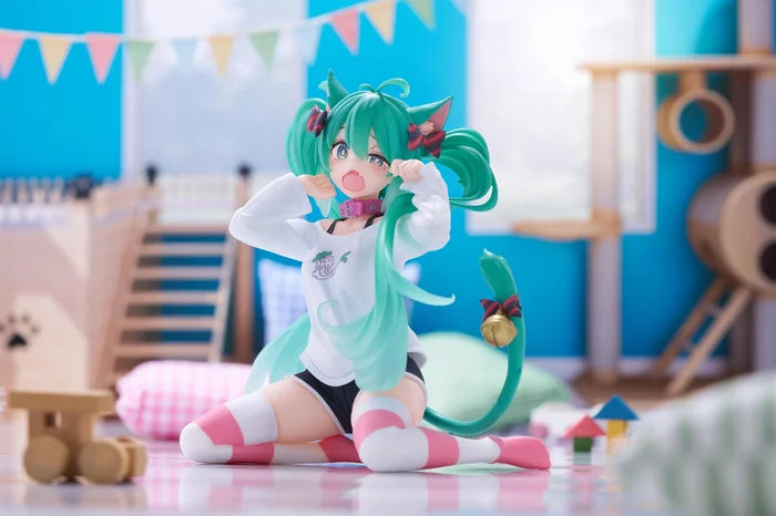 Hatsune Miku Desktop Cute Figure Nekomimi Cat Ear T-shirt Ver.