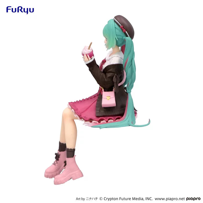 "Character Vocal Series 01 Hatsune Miku" Noodle Stopper Figure Autumn Date Pink Ver.