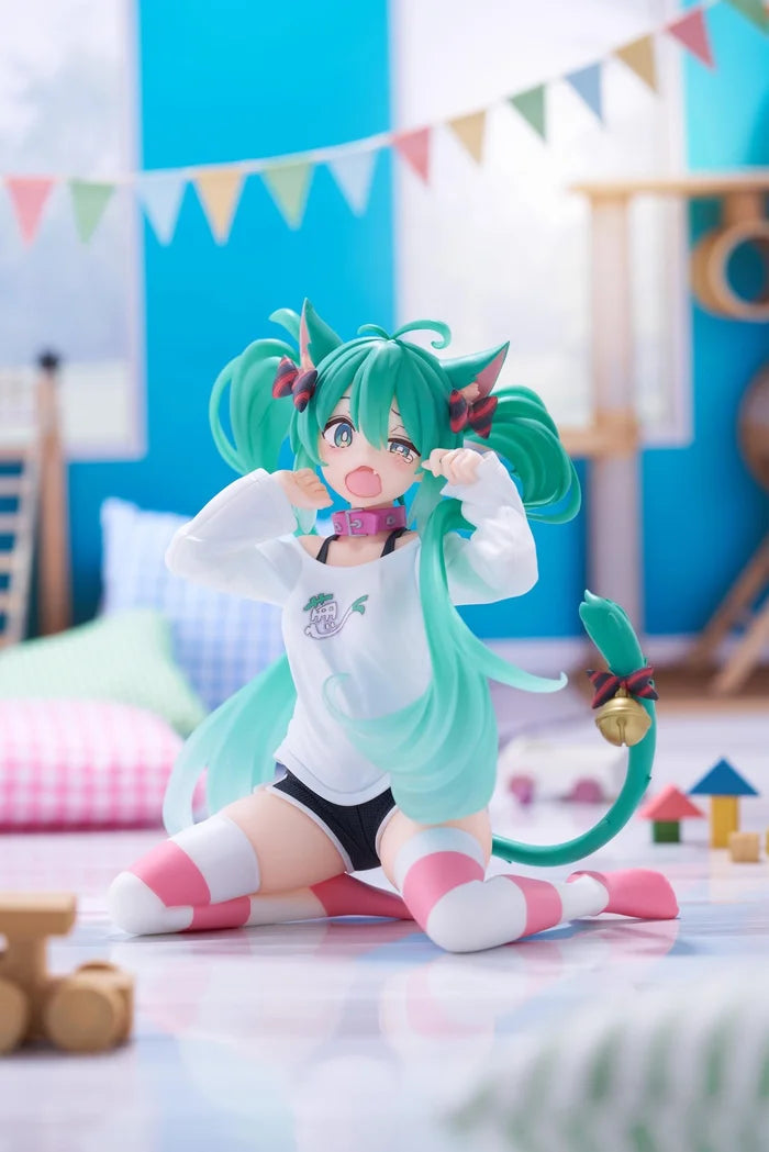 Hatsune Miku Desktop Cute Figure Nekomimi Cat Ear T-shirt Ver.