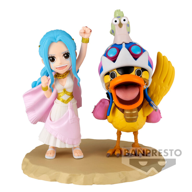 Banpresto Statuetta One Piece - Nefeltari Vivi & Karoo, World Collectable Log Stories, Altezza 7 Cm, PVC Ufficiale Da Collezione, Multicolore BP89559P