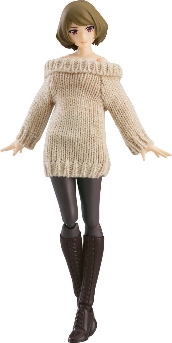 "figma Styles" figma#574 Female Body (Chiaki) with Off-the-Shoulder Sweater Dress