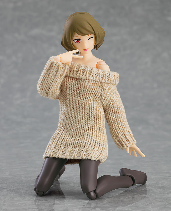 "figma Styles" figma#574 Female Body (Chiaki) with Off-the-Shoulder Sweater Dress
