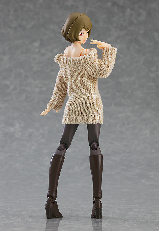 "figma Styles" figma#574 Female Body (Chiaki) with Off-the-Shoulder Sweater Dress
