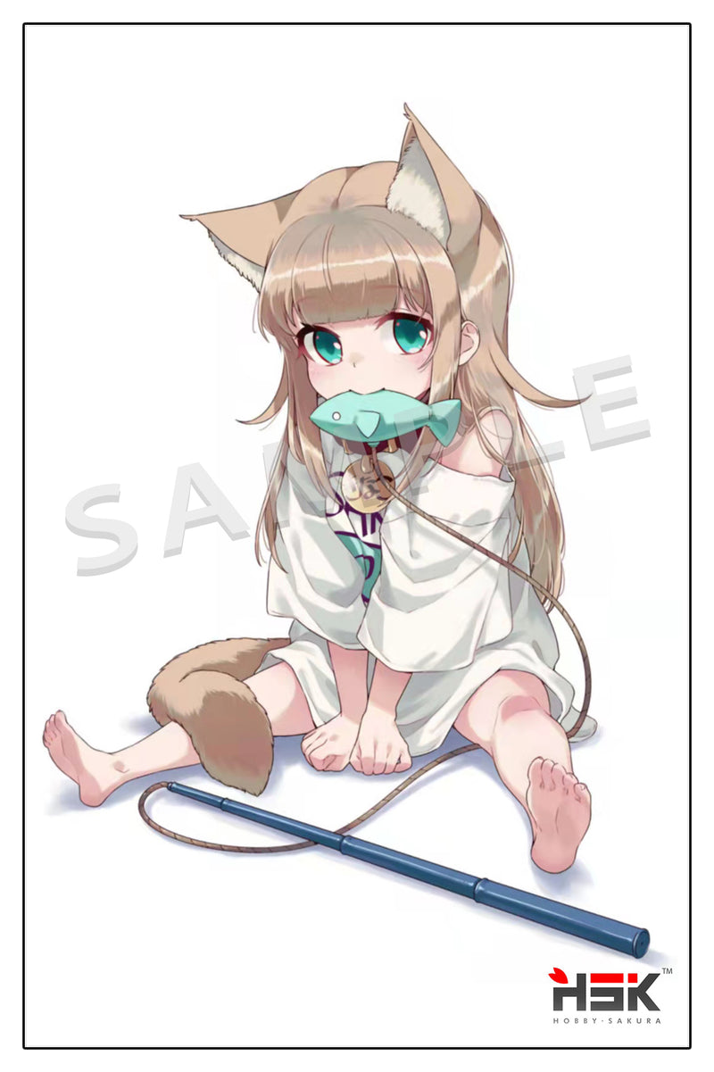 "My Cat is a Kawaii Girl" 1/6 Scale Figure Kinako Sitting Fish Ver.  Limited Edition with Bonus