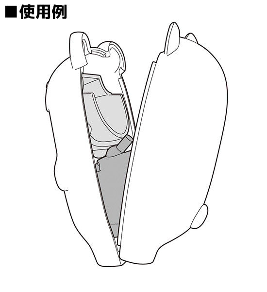 "Kigurumi Face Parts Case" Nendoroid More Orca Whale