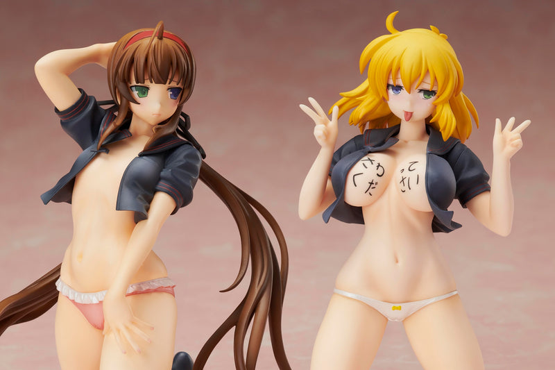 Gokubi Girls Slender Glamorous "Senran Kagura New Wave G Burst" Reprint Edition Ryobi x Ryona Desnudo Skin Marinero Uniforme Ver. Figura Set 1/10 Escala