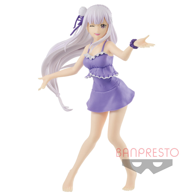 Re:Zero kara Hajimeru beffa per Seikatsu - Emilia - EXQ Figura (nello Spirito di Bandai / Banpresto)