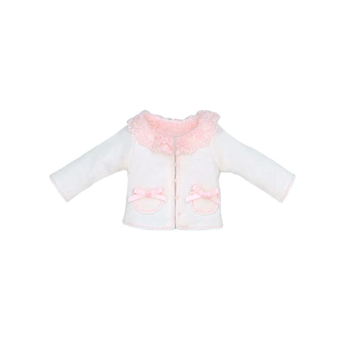 【Cross World Connections】Produced by Junie Moon Dear Darling Fashion for Dolls Lace Collar Cardigan (22cm) Pink