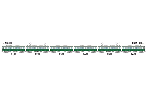 Railway Collection Kobe Municipal Subway Seishin-Yamate Line Type 2000 Thank You 2122 Formation 6 Car Set