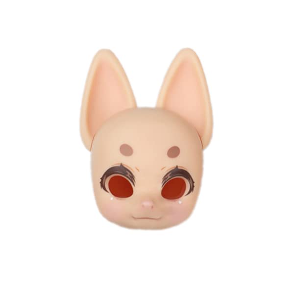 PICCODO SERIES DEFORMED SIZE RESIN DOLL HEAD FURRY FOX (MAKEUP VER.) NATURAL