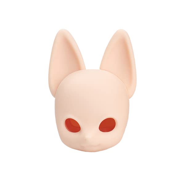 PICCODO SERIES DEFORMED SIZE RESIN DOLL HEAD FURRY FOX DOLL-WHITE