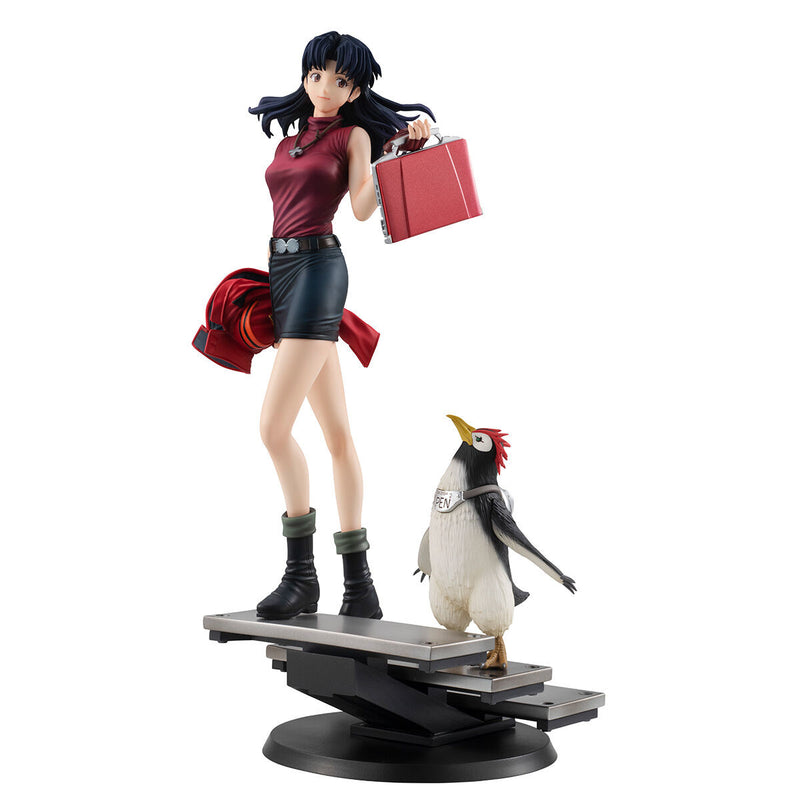 "Rebuild of Evangelion" GALS Series Katsuragi Misato & Penpen Complete Figure