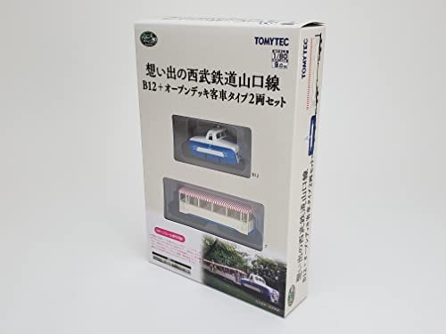 Railway Collection Narrow Gauge 80 Omoide no Seibu Railway Yamaguchi Line B12 + Open Deck Passenger Car Type 2 Car Set