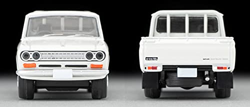 1/64 Scale Tomica Limited Vintage TLV-195c Datsun Truck 1300 Deluxe (White) with Figure