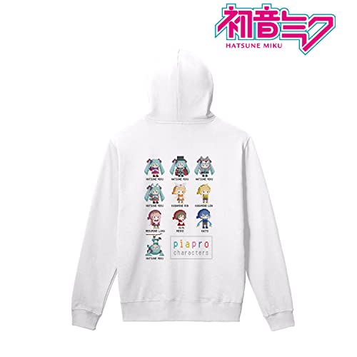 Piapro Characters Back Print Hoodie One Night Werewolf Collaboration Pixel Art Ver. (Ladies' L Size)