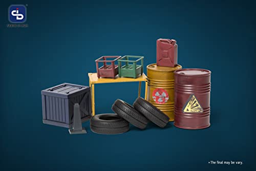 FRESH RETRO 1/24 SCALE DIORAMA BUILDING SET SIB10 CONTAINER WAREHOUSE