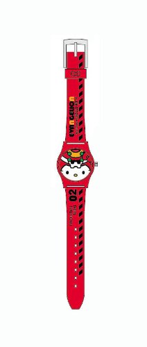 EVANGELION Synchronized with HELLO KITTY Rubber Watch RE