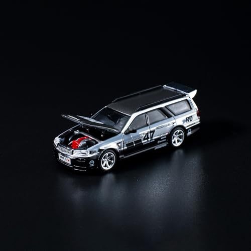 1/64 Nissan Stagea Chrome Silver