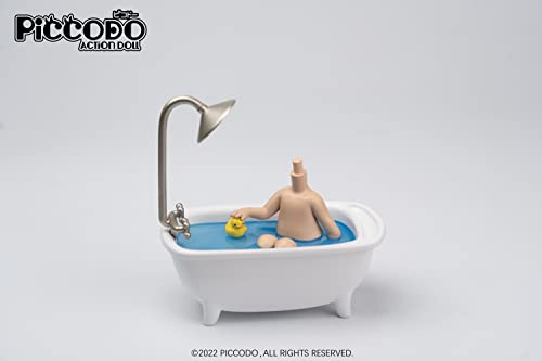 PICCODO ACTION DOLL DIORAMA HEAD STAND BATHTUB NATURAL