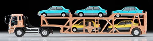 1/64 Scale Tomica Limited Vintage NEO TLV-N225c Isuzu 810EX Car Transporter (Antico ASZ022 Vehicle Transport Trailer) (Brown)