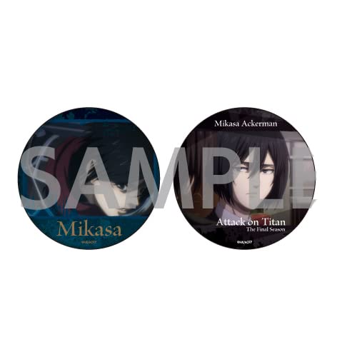 Can Badge 2 Set "Attack on Titan" 02 Mikasa Scenes Ver.