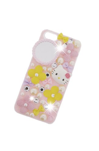"Hello Kitty" Deco Cover iDress for iPhone5 Flower Pink / iP5-KT20