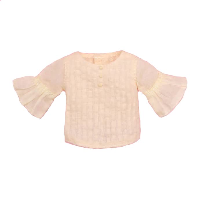 【Cross World Connections】Produced by Junie Moon Dear Darling Fashion for Dolls Bell Sleeve Blouse (22cm Doll Size) Ivory