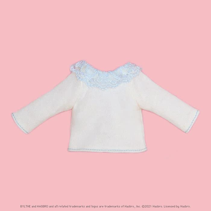 Produced by Junie Moon Dear Darling Fashion for Dolls Lace Collar Cardigan (22cm) Blue