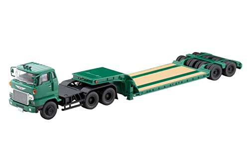 1/64 Scale Tomica Limited Vintage NEO TLV-N173b Hino HH341 Heavy Machine Transport Trailer (Green)