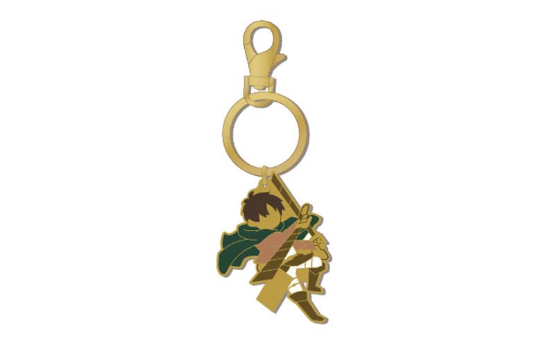"Attack on Titan" Stained Glass Style Key Chain Eren Yeager