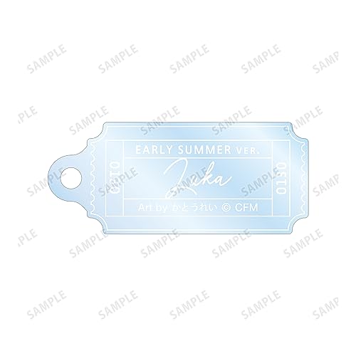 Piapro Characters Original Illustration Megurine Luka Early Summer Outing Ver. Art by Rei Kato Twin Wire Acrylic Key Chain