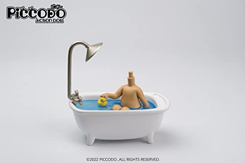 PICCODO ACTION DOLL DIORAMA HEAD STAND BATHTUB TANNED