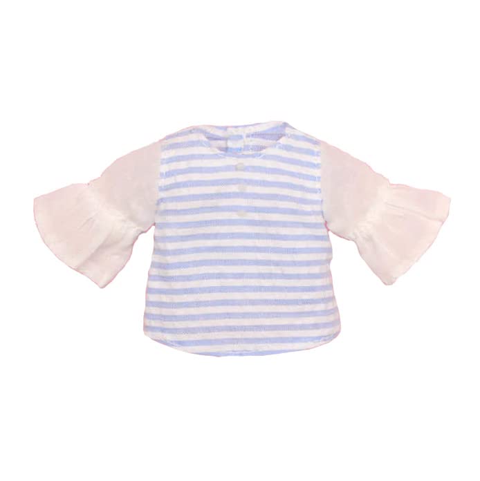 【Cross World Connections】Produced by Junie Moon Dear Darling Fashion for Dolls Bell Sleeve Blouse (22cm Doll Size) Border