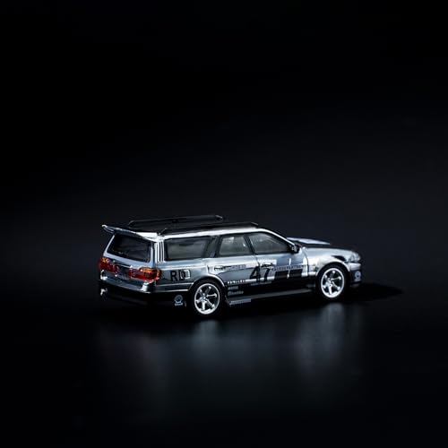 1/64 Nissan Stagea Chrome Silver