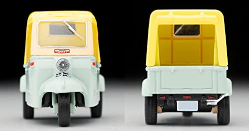 1/64 Scale Tomica Limited Vintage TLV-143d Daihatsu Midget (Yellow Green / Beige) with Figure