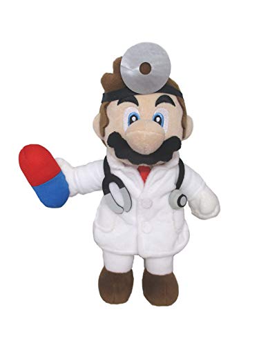 【Sanei Boeki】"Dr. Mario World" Plush DMP01 Dr. Mario (S Size)