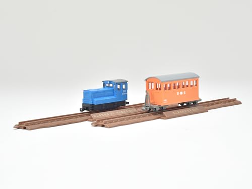 Railway Collection Narrow Gauge 80 Nekoyama Forest Railway Diesel Locomotive (Blue Color) + Passenger Car 2 Car Set D