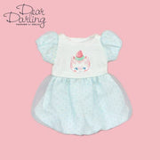 【Cross World Connections】Produced by Junie Moon Dear Darling Fashion for Dolls MAKI Balloon Dress for 20cm Dolls Blue