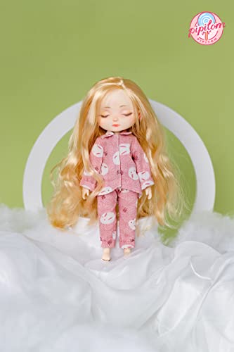 PIPITOM Bobee Happy at Home Pink Rabbit Pajamas 1/8 Scale Doll