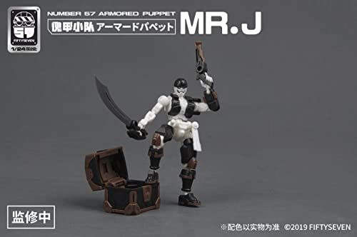 NUMBER 57 ARMORED PUPPET PIRATE MR. J 1/24 SCALE PLASTIC MODEL KIT